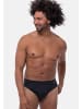 Ammann Slip / Unterhose Jeans Feinripp in Blau / Anthrazit
