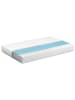 Beliani Matratze PETITE in Weiß/Grau - (W) 90 x (H) 10 x (L) 200 cm H2/3 Mittel