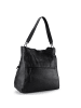 Desigual Embro Loverty Schultertasche 33 cm mit Dehnfalte in schwarz