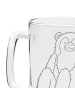 Mr. & Mrs. Panda Gravur Bierkrug Affe ohne Spruch in Transparent