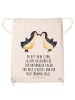 Mr. & Mrs. Panda wander rucksack Pinguin Liebe mit Spruch in Creme