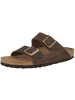 Birkenstock Sandale Arizona Fettleder schmal in braun