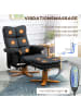 HOMCOM Massagestuhl-80L x 86B x 99H cm-Schwarz