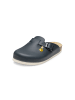 VITAFORM Vollrindleder Clogs in blau WS