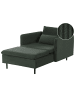 Beliani Chaiselongue EGERIS in Grün - (W) 87 x (H) 80 x (L) 149 cm symmetrisch