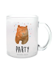 Mr. & Mrs. Panda Tee Tasse Bär Party mit Spruch in Transparent