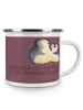 Mr. & Mrs. Panda Camping Emaille Tasse 12. Hochzeitstag Nickelho... in Kaffa Coffee