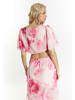 IZIA Damen Bluse Mit Batikmuster in Pink Mehrfarbig
