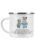 Mr. & Mrs. Panda Camping Emaille Tasse Koala Kleiner Bruder mit ... in Weiß