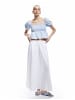 KOTON BLUSE SS in Blau Karomuster