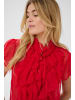SAINT TROPEZ Langarm - Hemd LiljaSZ Gerade Passform in Chinese Red