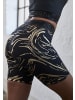 LASCANA ACTIVE Funktionsshorts in schwarz -goldfarben