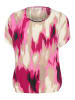 Kaffe Kurzarm-Bluse KAbeathe Loose fit in Pink Abstract Print