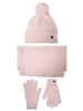 Respect 3tlg. Set: Beanie 26what1 in pink