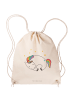 Mr. & Mrs. Panda Sportbeutel Einhorn Nacht ohne Spruch in Creme