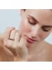 Luxenter ring in metal alloy and multicoloured zirconia with rhodium finish - Prazma