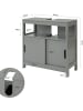 SoBuy Waschbeckenunterschrank in Grau - (B)60 x (H)61 x (T)30cm