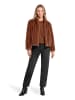 BETTY & CO Kunstfell-Jacke mit Taschen in braun