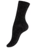 Yenita® 3 Paar Lurex Socken in Schwarz