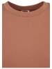 Urban Classics Urban Classics Damen Ladies Organic Oversized Slit Tee Dress in terracotta