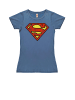 Logoshirt T-Shirt Superman in Blau
