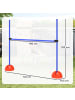 Pawhut Hunde Agility Set Blau Kunststoff