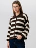 TeeShoppen Pullover Josie in Brown-Off White
