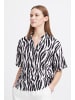 b. young Kurzarmhemd BYFALAKKA Relaxed fit in Black Animal Mix