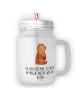 Mr. & Mrs. Panda Glas Mit Henkel Bär Morgenkaffee mit Spruch in Transparent