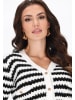 faina Women Cardigan in offwhite black