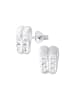 Alexander York Ohrstecker BALLETTSCHUHE mit Kristall weiß in 925 Sterling Silber, 2-tlg. in silver