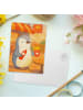 Mr. & Mrs. Panda Postkarte Pinguin Pommes Design ohne Spruch in Weiß