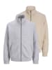 Jack & Jones Sweatjacke Bradley in Hellgrau / beige