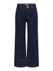 ONLY Jeans mit weitem Bein in Dark Blue Denim