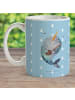 Mr. & Mrs. Panda Kaffeebecher Narwal Gitarre ohne Spruch in Blau Pastell