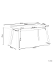 Beliani Esszimmertisch MADOX in Braun - (W) 90 x (H) 75 x (L) 150 cm