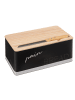 5five Simply Smart Brotkasten mit Schneidebrett und Messer in Schwarz, 32,7 x 20,2 x 14,5 cm