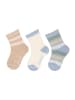 Sterntaler Socken 3er-Pack Rippe in beige