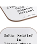 Mr. & Mrs. Panda Grill-Untersetzer Spruch Sohn Chaosheld mit Spruch in Weiß