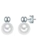 Valero Pearls Perlen-Ohrstecker Sterling Silber Süßwasser-Zuchtperle in silber