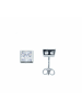 Adeliás Damen 925 Silber Ohrringe / Ohrstecker mit Zirkonia in silber