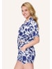 Linga Dore Shortama in Blue white print