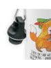 Mr. & Mrs. Panda Kindertrinkflasche Schütze Astrologie mit Spruch in Weiß