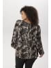 Aniston PLUS Langarmshirt in schwarz-weiß-beige-natur