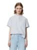 Marc O'Polo DENIM Gestreifte Kurzarm-Bluse regular in multi/blue clay