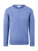 CASH-MERE.CH Rundhals Pullover in Azurblau
