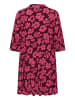 KAFFE curve Kleid KCisma A-shape in Carbernet/Pink Flowers