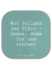 Mr. & Mrs. Panda Untersetzer Spruch Chauffeur Glück mit Spruch in Meeresbrise