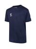 Hummel Sportset T-Shirt Shorts Regular Fit Logodruck in Navy