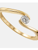 Diamant L'éternel Ring aus 375 Gelbgold mit 0.15 Karat Diamant